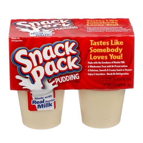 Snack Pack Tapioca Pudding 35 Oz Conagra Foodservice