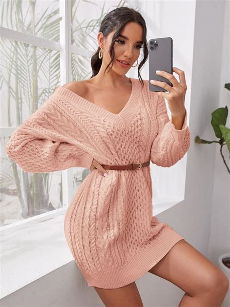 Pin By Stacy ️ Bianca Blacy On Clothing Pink Sweaterdresses Sweater