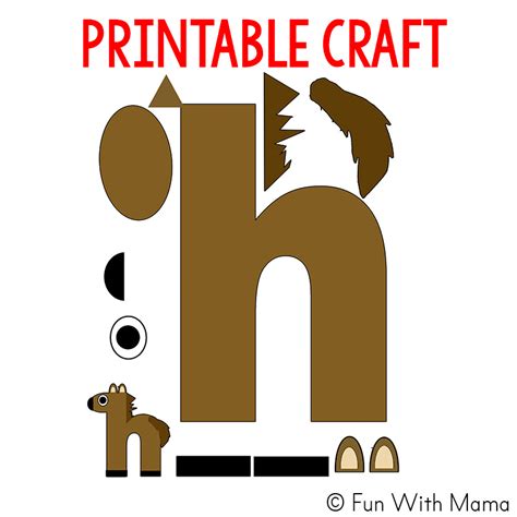 This fun activity will motivate kids to create many letter h arts and crafts. letter-h-is-for-horse-craft.jpg (800×800) | Lettering, Letter h crafts ...