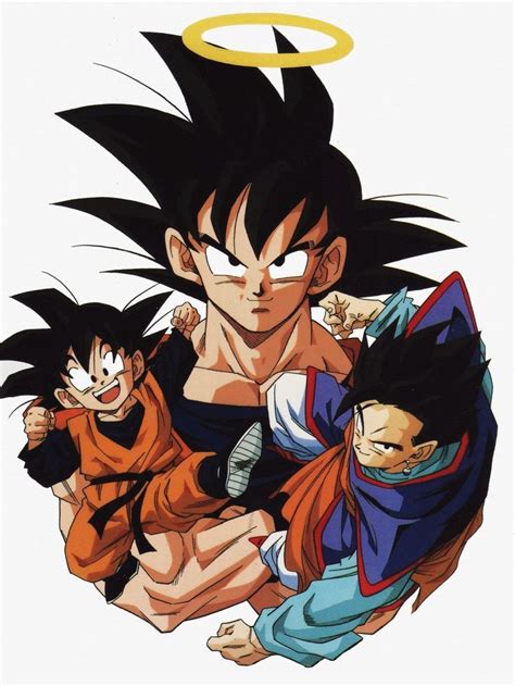 Goku Gohan And Goten Visit Now For 3d D Personajes De Dragon Ball Personajes De Goku