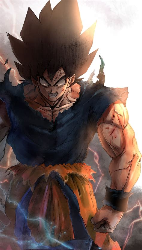 Stunning Goku Art Work By Greyfuku From Twitter Rdbz