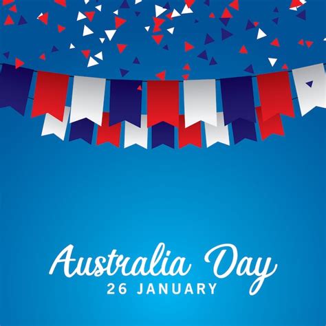 Premium Vector Happy Australia Day Vector