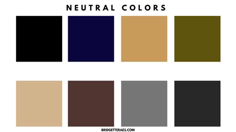 Neutral Dark Colors De7