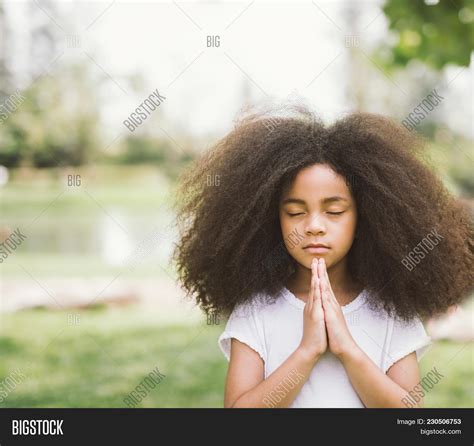 Afro Child Praying Image And Photo Free Trial Bigstock