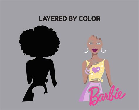 Afro Barbie Svg