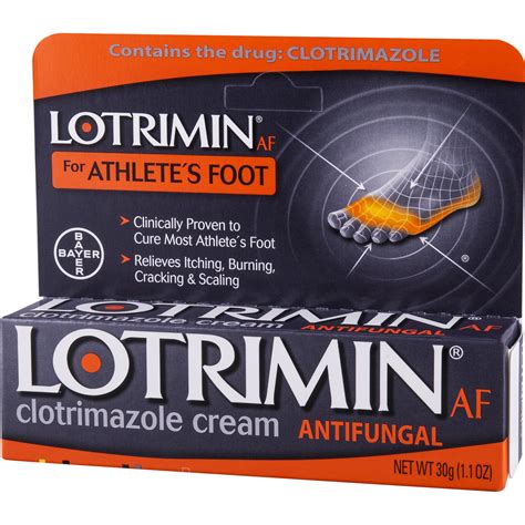 Lotrimin Af Cream For Athletes Foot Clotrimazole 1 Antifungal