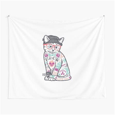 cats put the me in meow tapestry by saturdaymornsoc redbubble