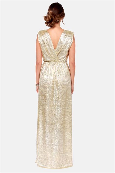 All That Shimmers Is Gold Light Gold Maxi Dress Gold Maxi Dress Gold