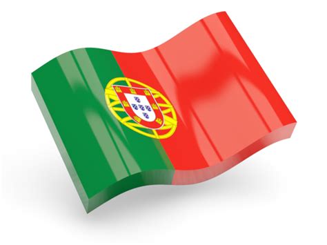 Glossy Wave Icon Illustration Of Flag Of Portugal