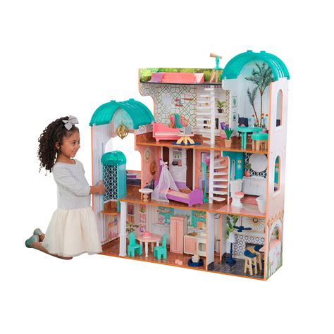 Buy Kidkraft 65986 Camila Mansion Wooden Dollhouse With Furniture And