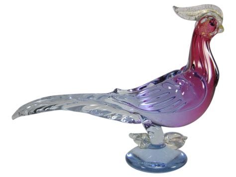 Vintage Murano Art Glass Bird Figurine Glass Birds Glass Art Figurines