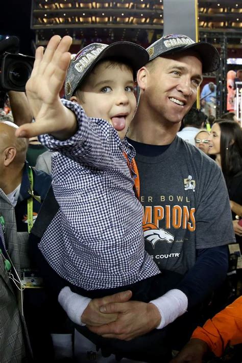 Peyton Mannings Kids Photos Of Super Bowl Celebration