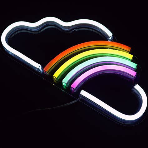 Cloud With Rainbow Neon Led Sign Plushlife