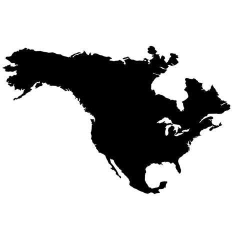 Black North America Logo Logodix