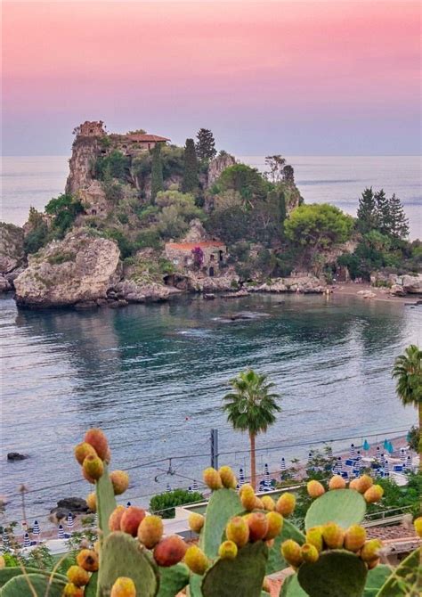 Isola Bella Taormina Beautiful Sites Instagram Places Sicily