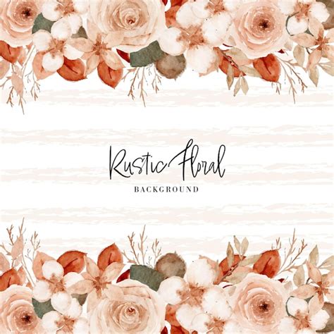Rustic Floral Background Vectors And Illustrations For Free Download