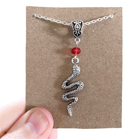 Serpent Necklace Snake Necklace Antique Style Snake Etsy