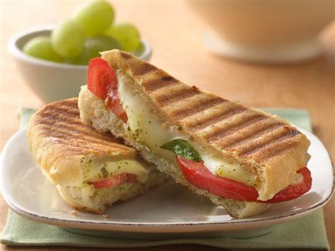 Pesto, Mozzarella and Tomato Panini | Recipe | Food ...
