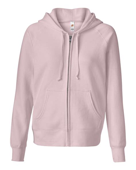 Hanes Ladies Full Zip Comfortblend Ecosmart Hooded Sweatshirt