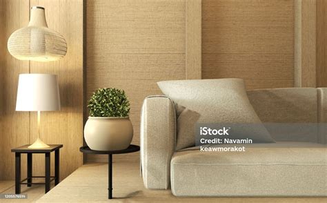Wall Wooden Interior Designzen Modern Living Room Japanese Style3d