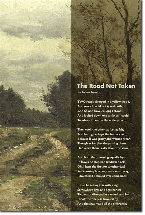 The Road Not Taken Poem Dirt Road Art Print Poster T Etsy