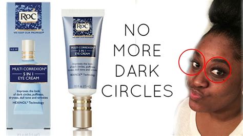 Lets Get Rid Of Dark Circles Roc 5in1 Eye Cream Youtube
