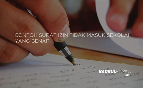 Santri siap guna daarut tauhiid bandung gegerkalong girang no. Contoh Surat Izin Tidak Masuk Sekolah Yang Benar | Masuk ...