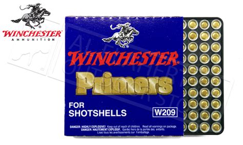 Winchester Primers 209 Shotshell Strip Of 100 W209 Al Flahertys