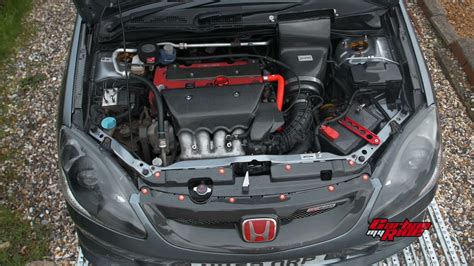 Civic Ep3 Carbon Fibre Engine Bay Type R Mods Youtube