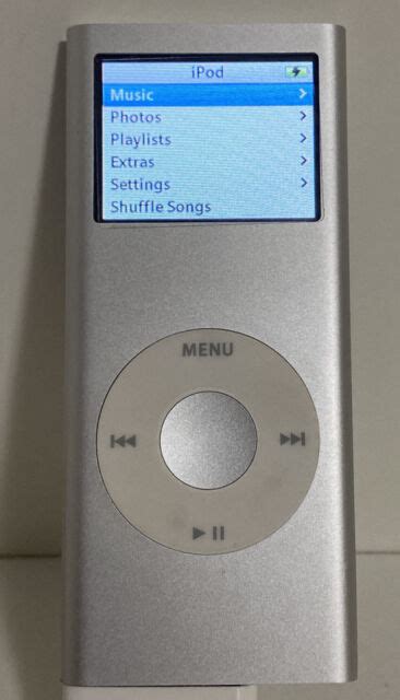 Apple Ipod Nano 2nd Generation 2gb Silver Mp3 Music Player A1199 Ebay