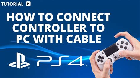 How To Connect Ps4 Controller To Pc With Cable Youtube