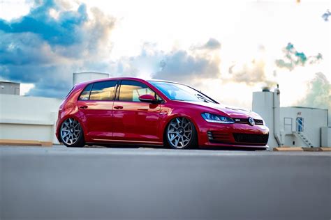 Wheel Front Aftermarket And Custom Wheels Gallery Red Volkswagen Mk7