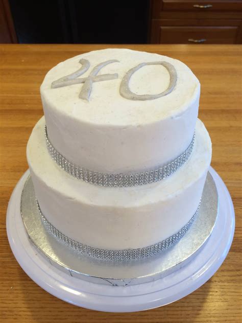 40th Birthday Cake With Bling
