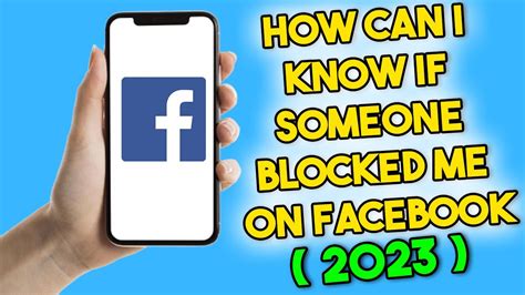 how can i know if someone blocked me on facebook 2023 youtube