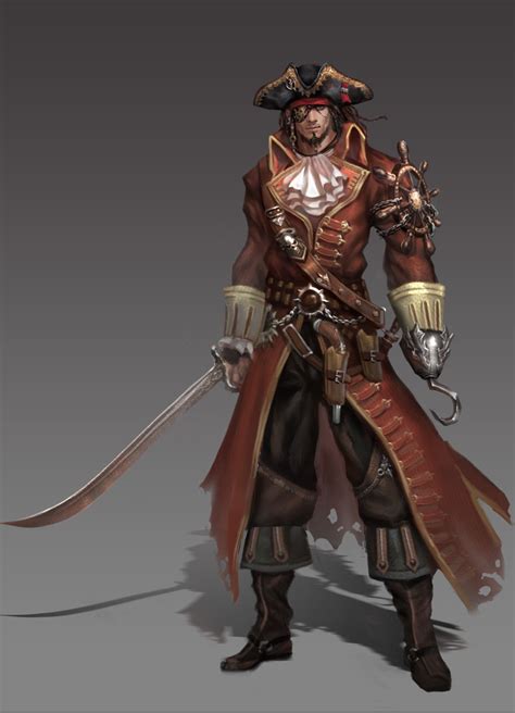 Artstation Pirate 贰零壹贰 Ares 王嘉燚 Pirate Art Fantasy Character