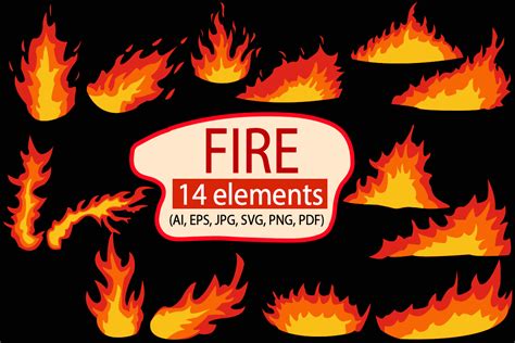 Fire Graphic By Vycstore · Creative Fabrica