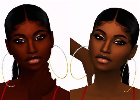 Clear Lip Gloss Xxblacksims Sims Hair The Sims 4 Skin Black Skin Tones