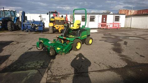 John Deere 1545 4wd With Major Out Front Flail Mower Farm And Forestry