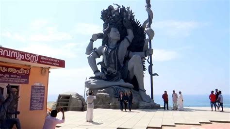 Kerala Man Sculpts 58 Feet Tall Shiva Structure In 6 Years City Times Of India Videos