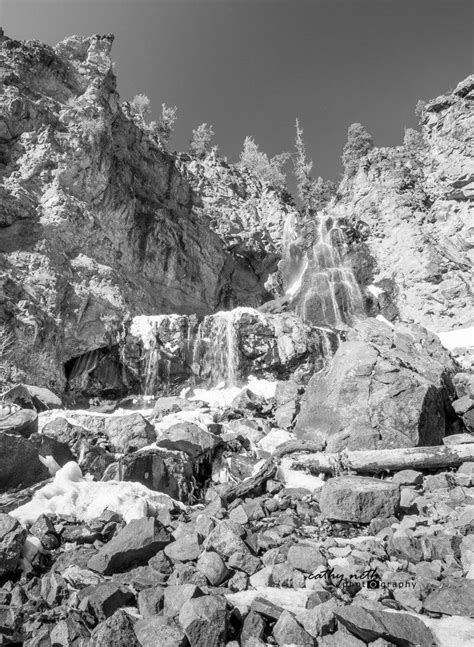Silver Falls Colorado Black And White Cneth Photography 365 Photo