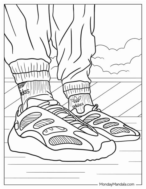 Free Shoes Coloring Pages Pdf Coloringfolder Coloring Pages For The