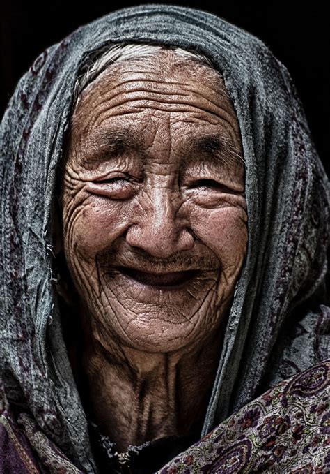 An Old Lady In The Turtuk Village Of Ladakh Region In Jammu And Kashmir