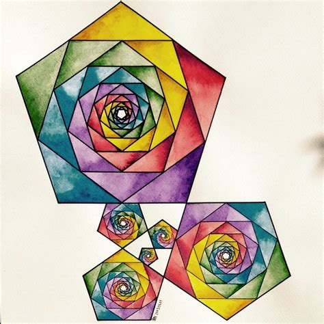 Regolo — Geometry Geometry Art Geometric Drawing Fibonacci Art