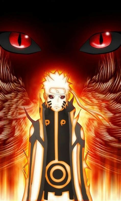 Naruto Nine Tails Chakra Mode Wallpaper Hd