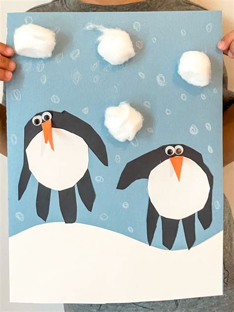 Simple Penguin Craft For Kids And Toddlers Paper Handprint Activity