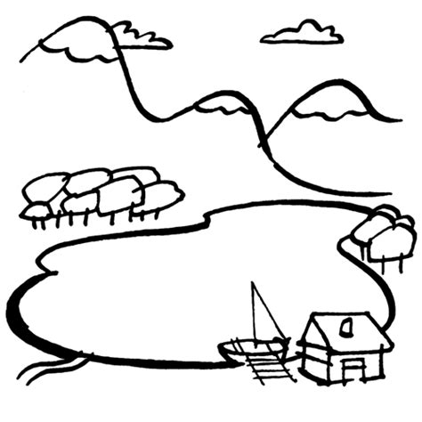 Lago Coloring Page Coloring Pages