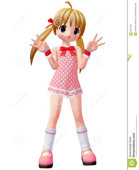 Anime Toon Girl Stock Illustration Illustration Of Model