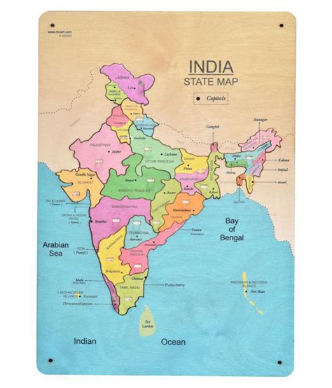 Lonely planet photos and videos. India Map - Wooden Puzzle Board for Kids: Buy Online at ...