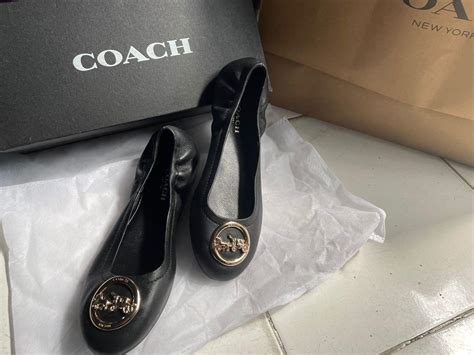 Coach Ballet Flat Shoes Fesyen Wanita Sepatu Di Carousell