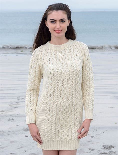 aran tunic by natallia kulikouskaya for arancrafts of ireland